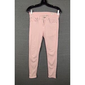 Rag‎ & Bone Womens Jeans 26 Pink Denim Skinny Capri Streetwear Grunge Casual